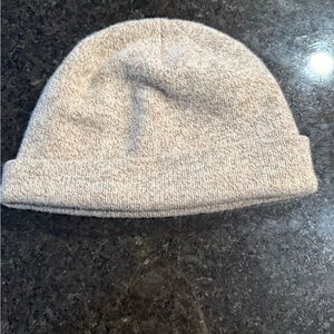 L.L. Bean Tan Lambswool Knit Beanie NWOT
